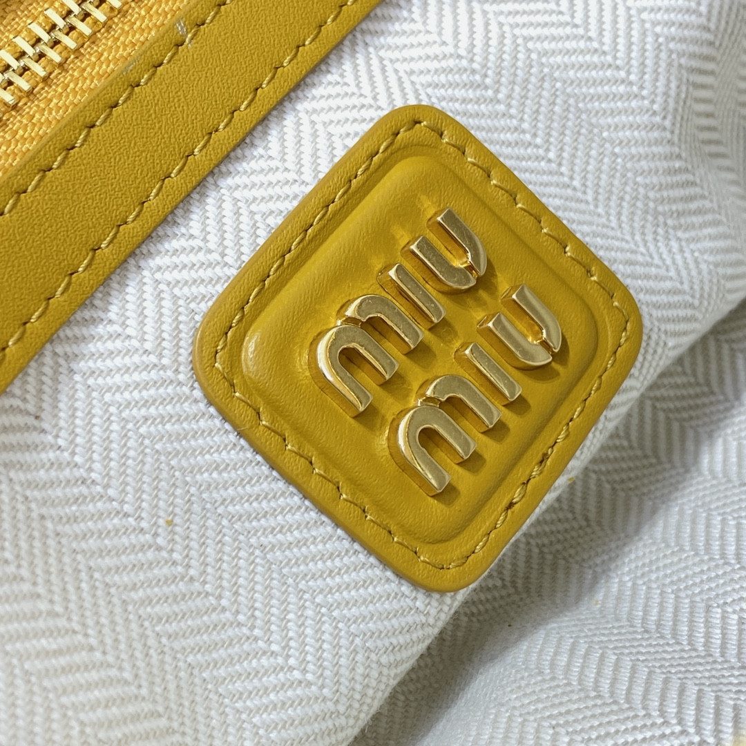 Miu Miu Arcadie padded suede top-handle bag 22X10.5X7.5cm