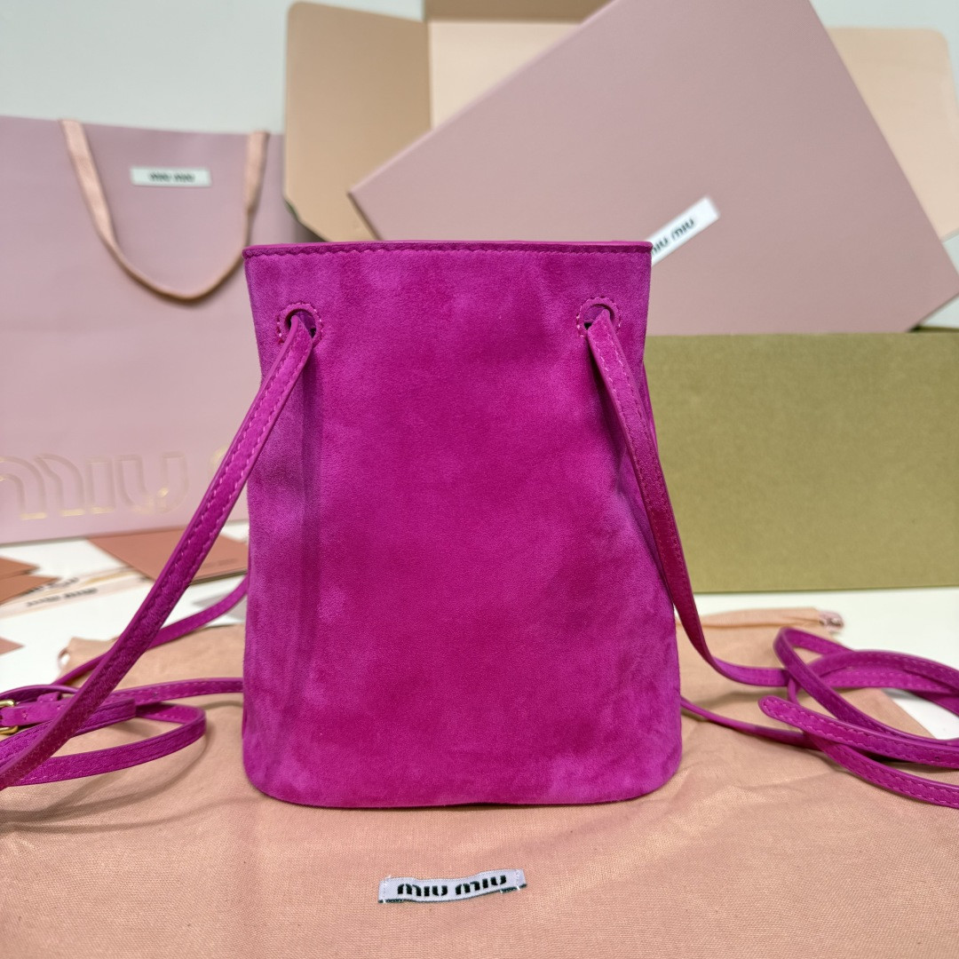 Miu Miu Suede pouch 17x14x6cm