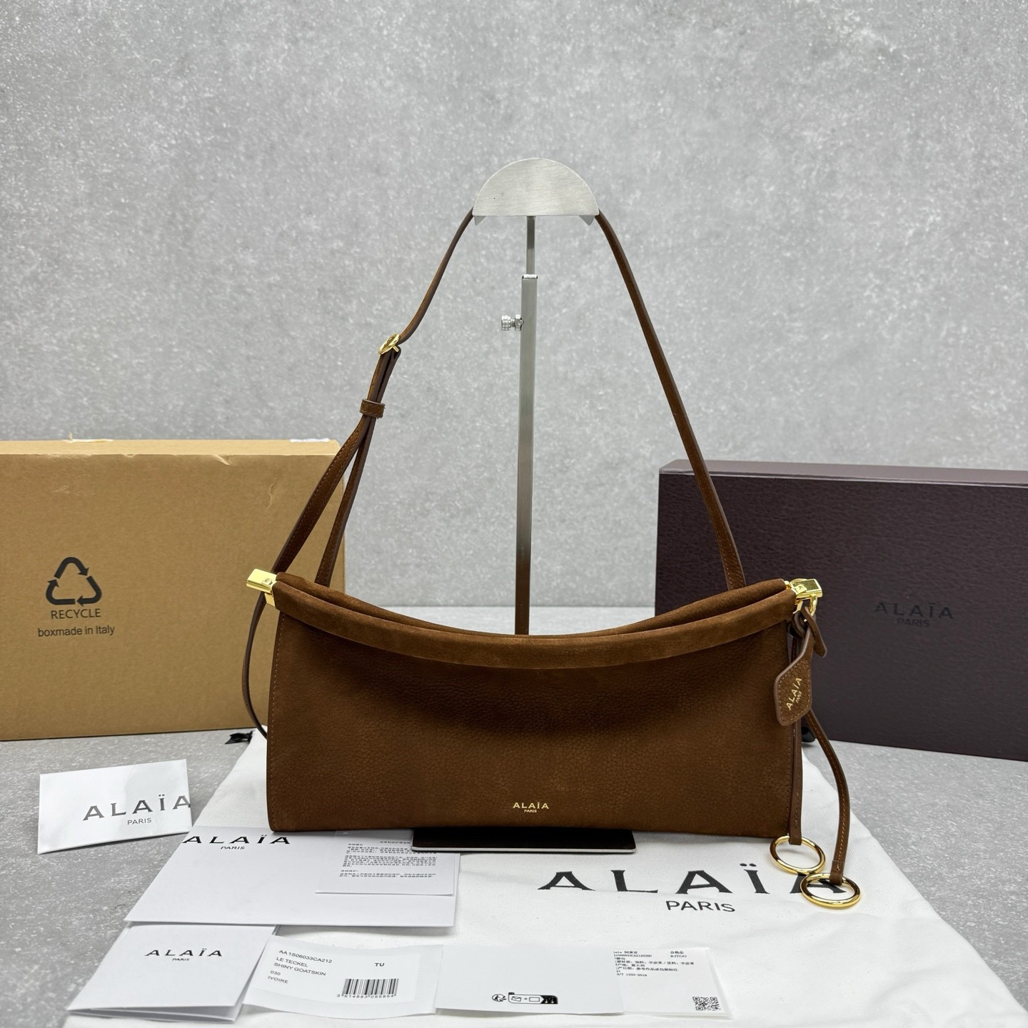 ALAÏA LE CLICK EAST WEST MEDIUM BAG 30x14x9cm