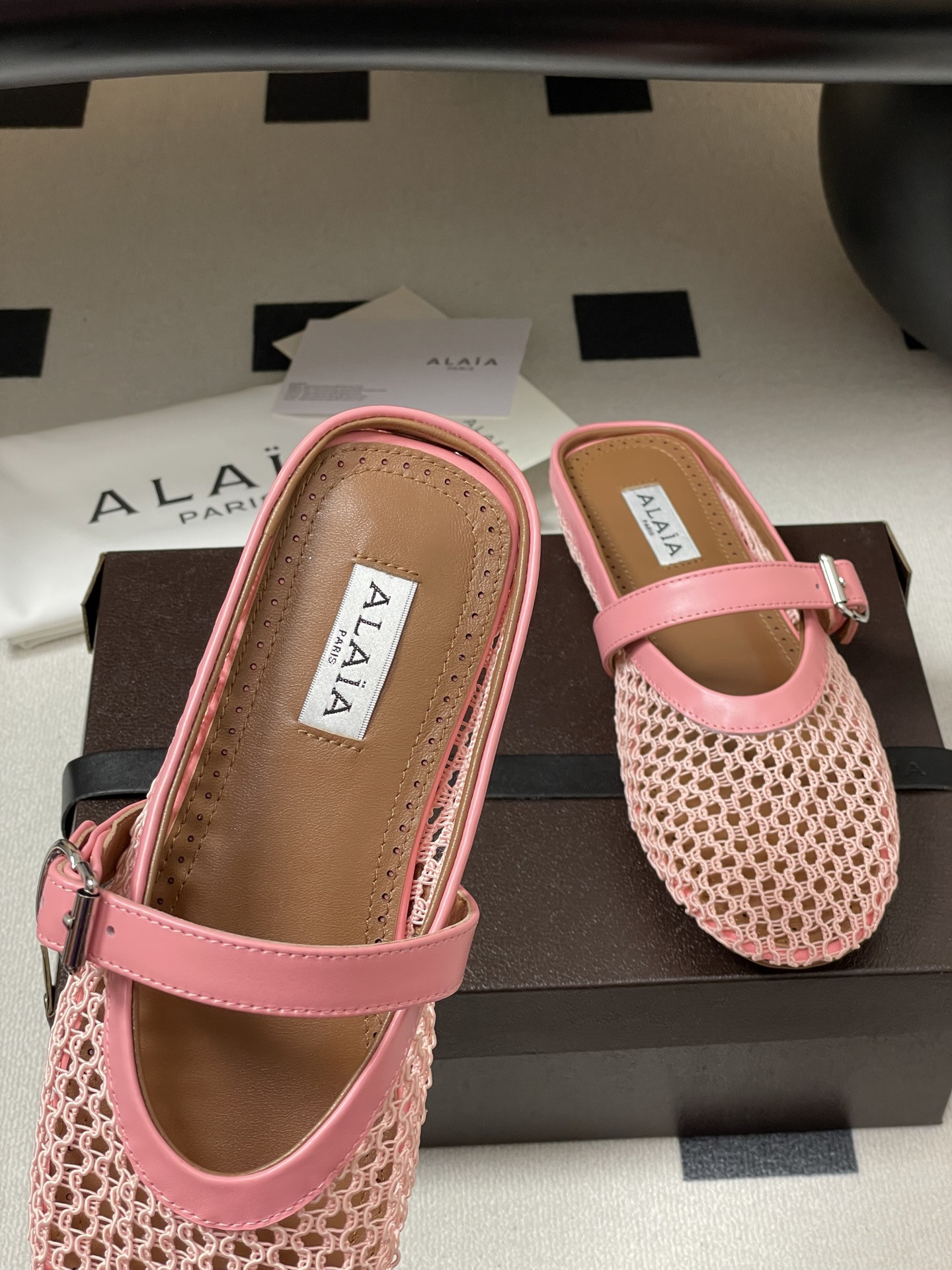 UA Alaia Flat Mules(Customized Size 7-10 days production time)