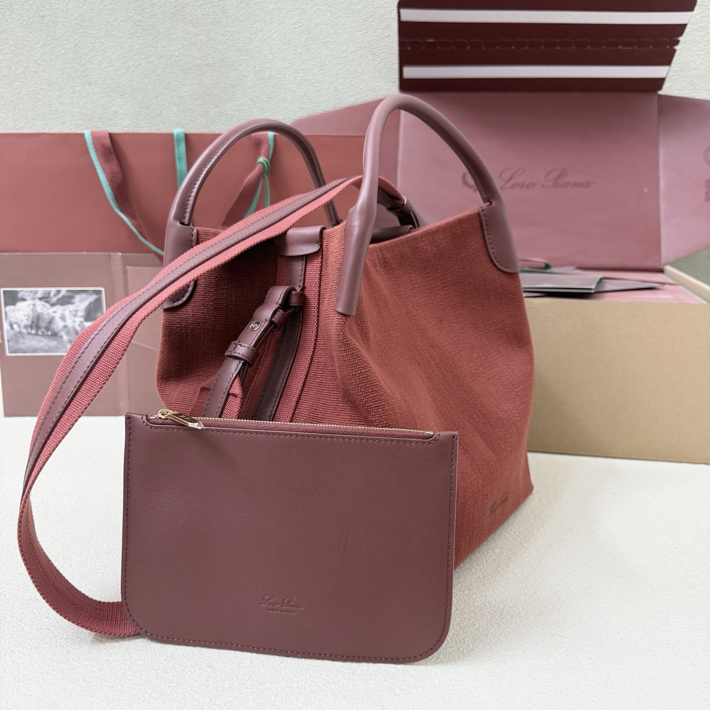 L**o p*ana large bale cotton bag 24x20x27cm