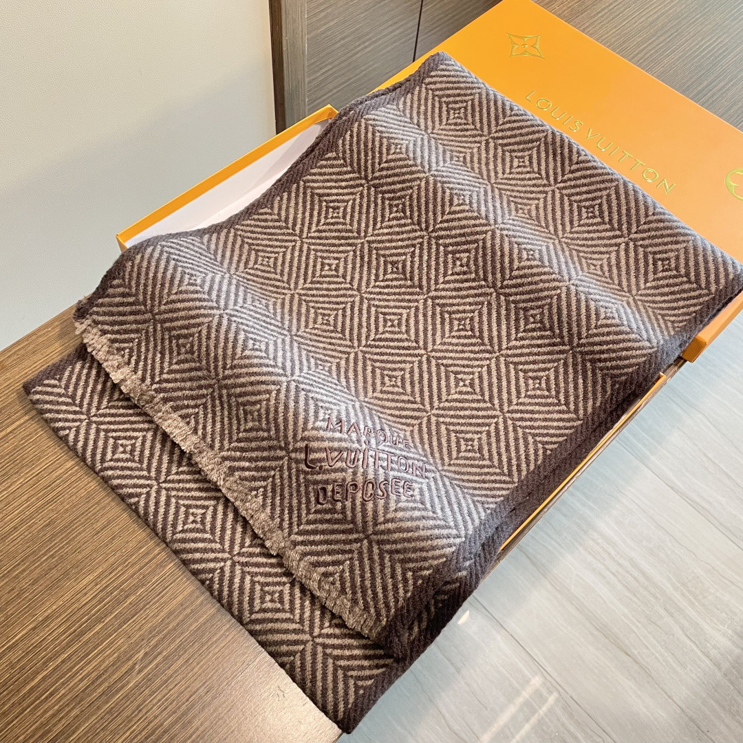 l0*is V*t0n scarf 35x200cm 100% cashmere