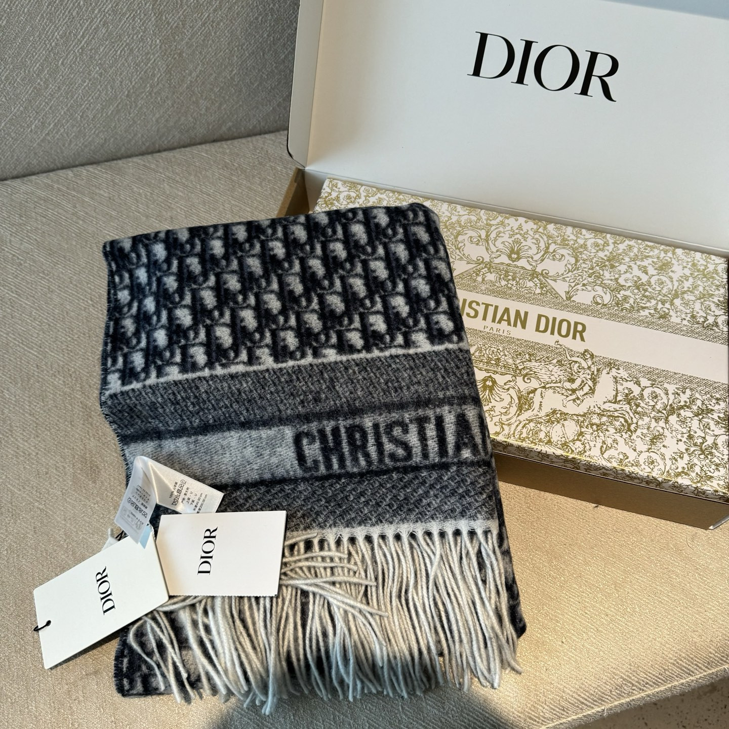 D*or printed scarf 45x200cm