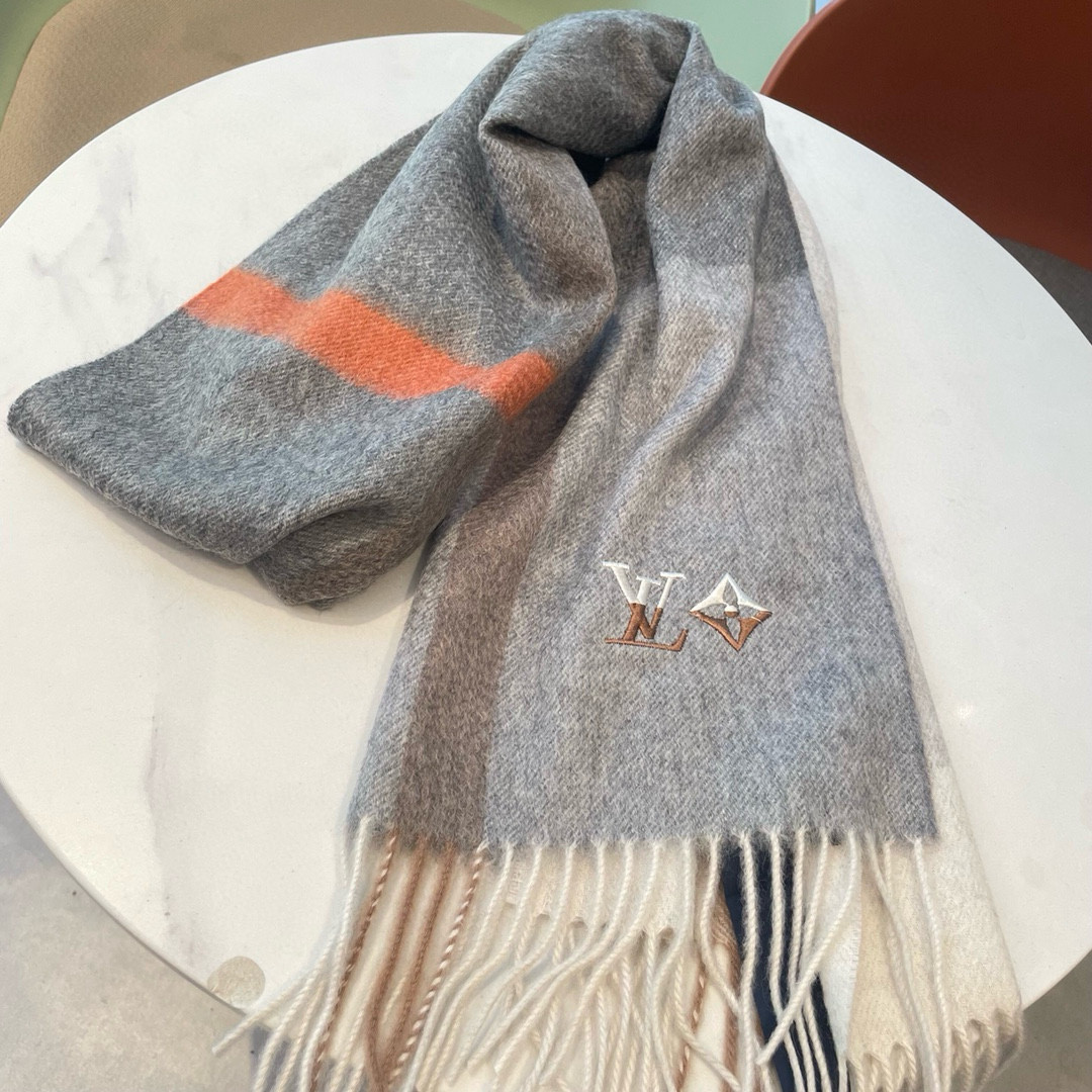l0*is V*t0n scarf 32x180cm 100% cashmere