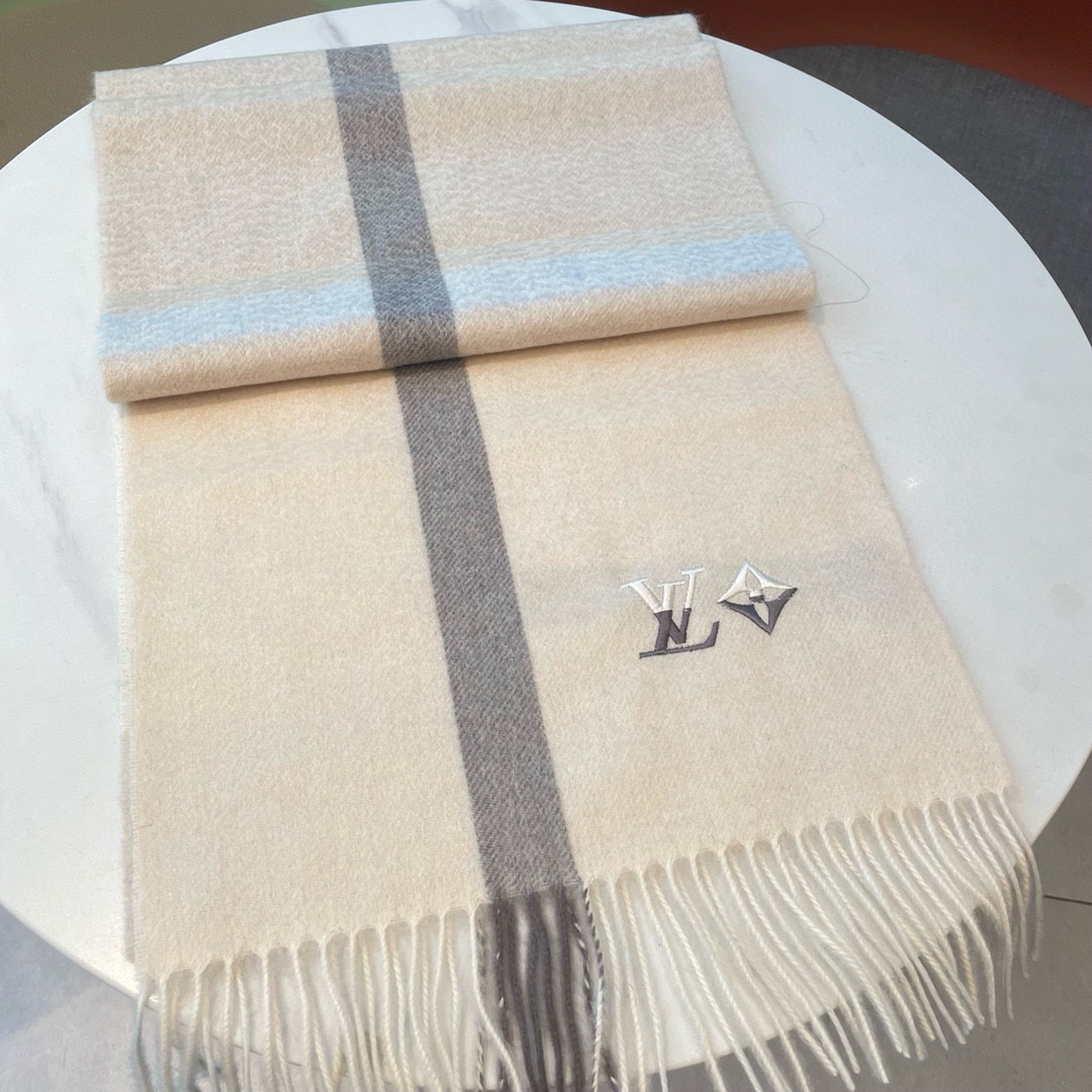 l0*is V*t0n scarf 32x180cm 100% cashmere