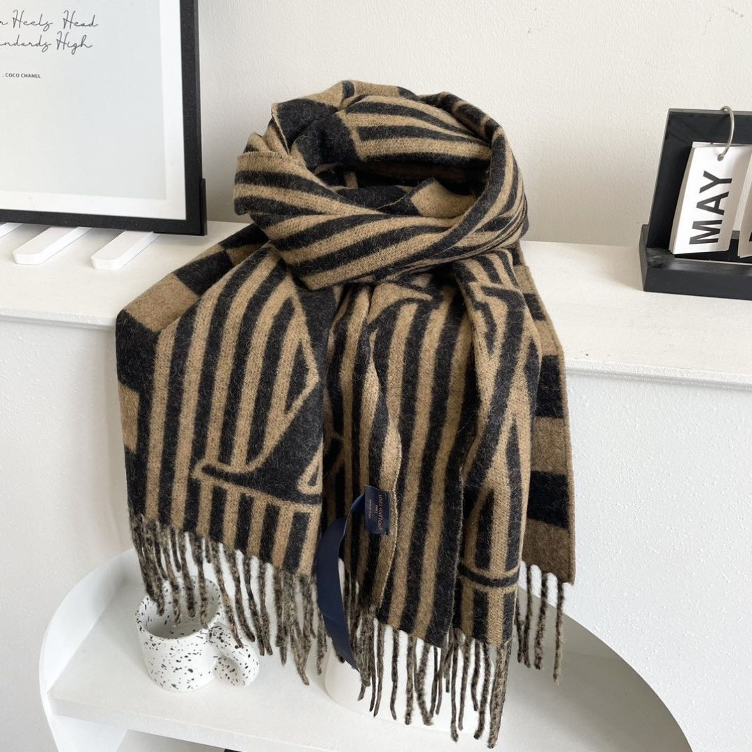 l0*is V*t0n scarf 40x205cm 100% cashmere