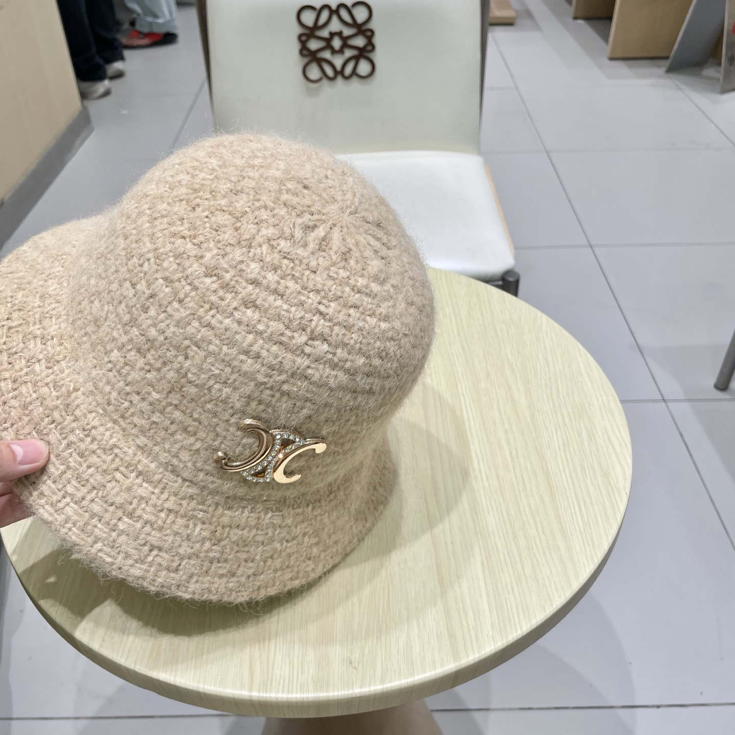 Ce**e knit bucket hat