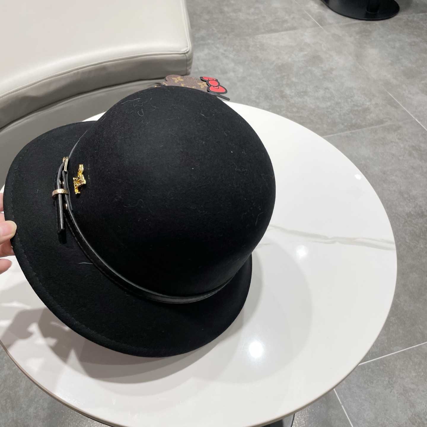 l0*is V*t0n bucket hat 100% wool 57cm head circumference