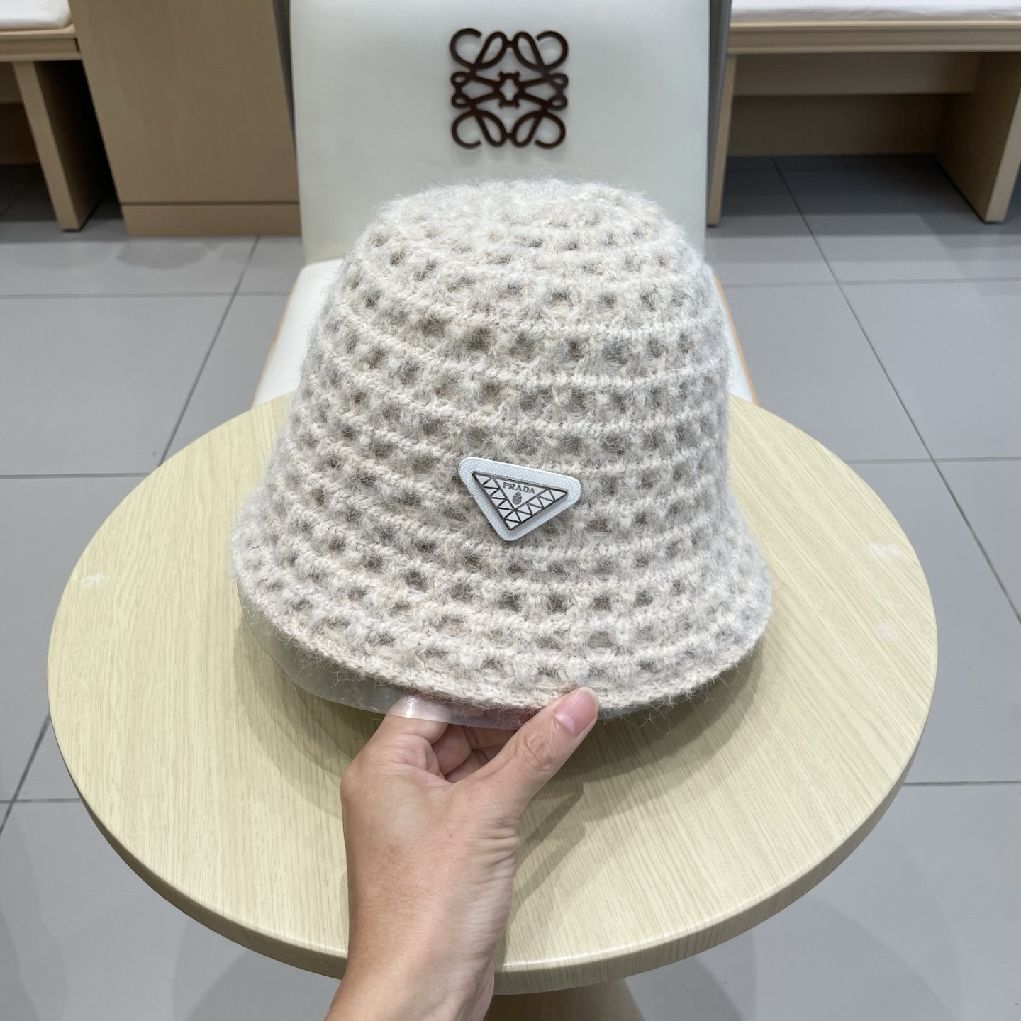 Pra*a knit bucket hat