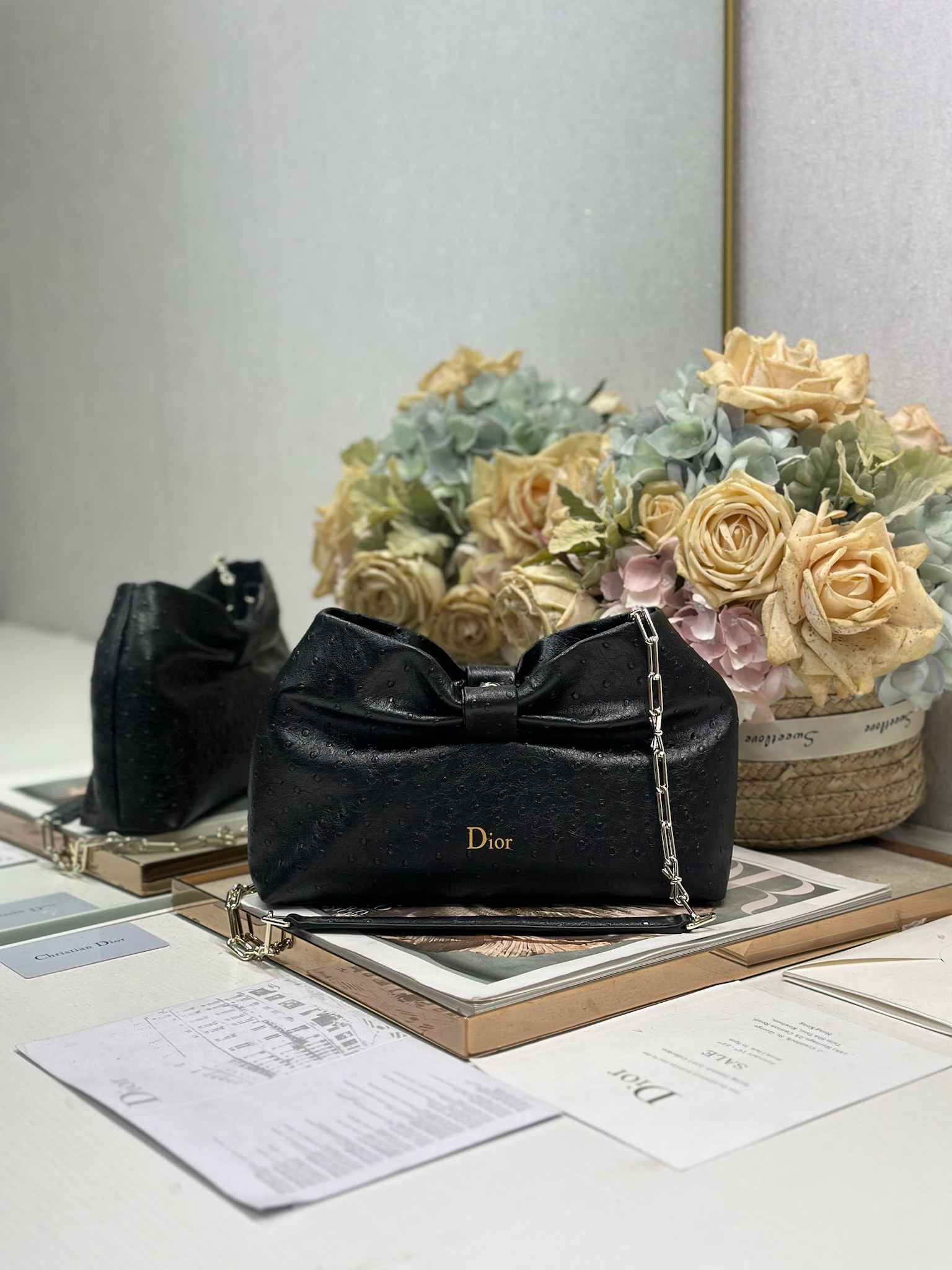D*or small bow bag 26x16x10cm