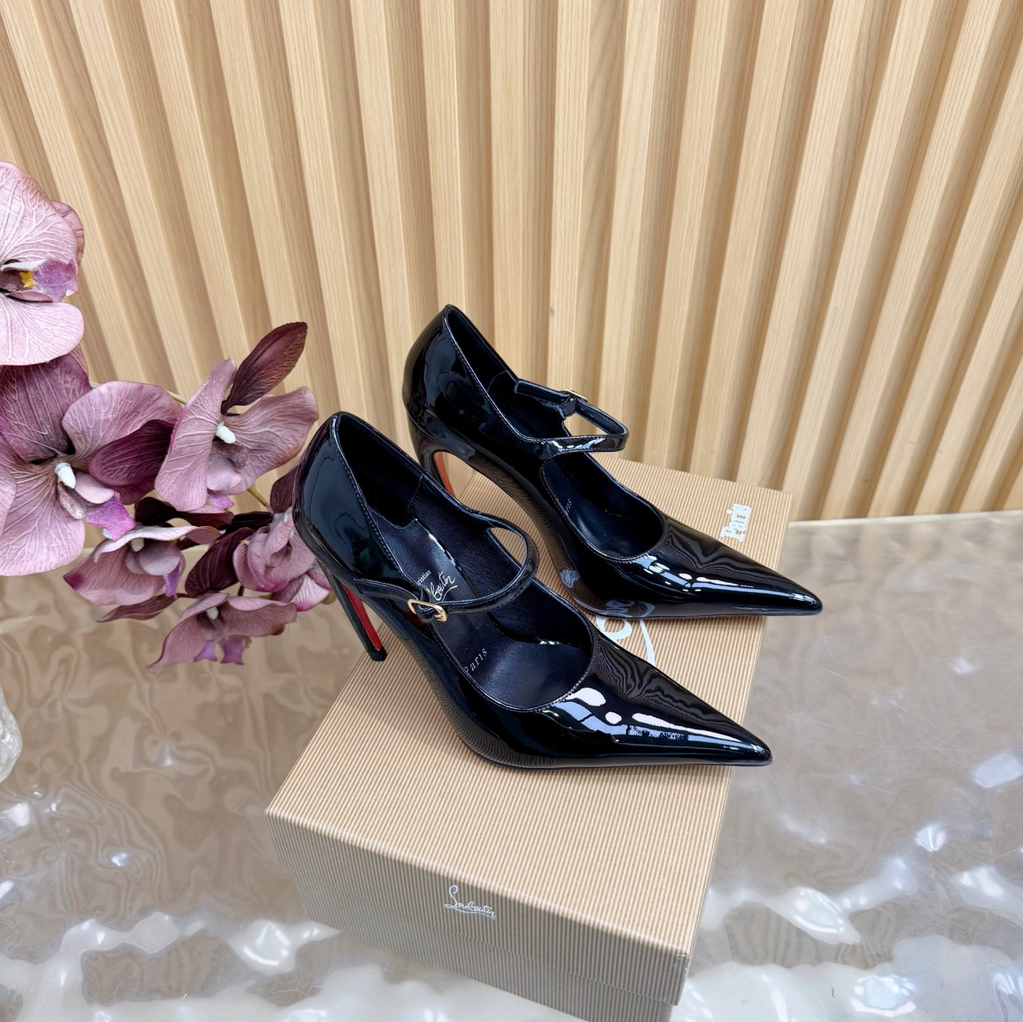 ua Ch**an louboutin mary jane pumps 15cm heel