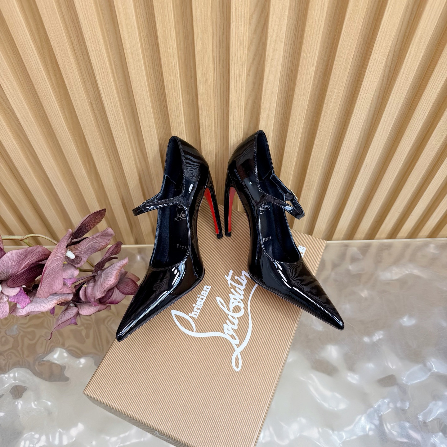 ua Ch**an louboutin mary jane pumps 15cm heel