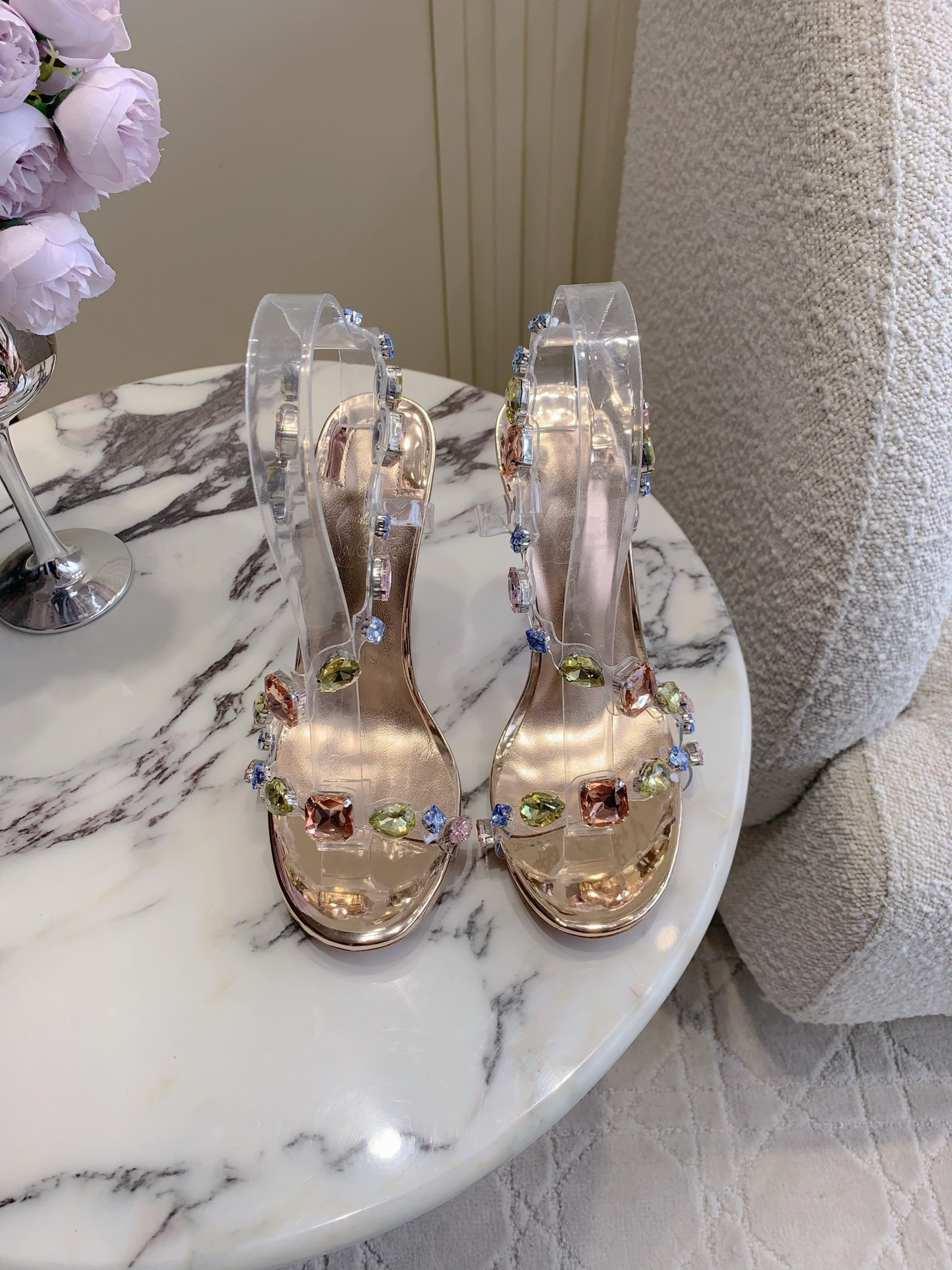 ua Ch**an louboutin rosa z jewel 9.5cm heel