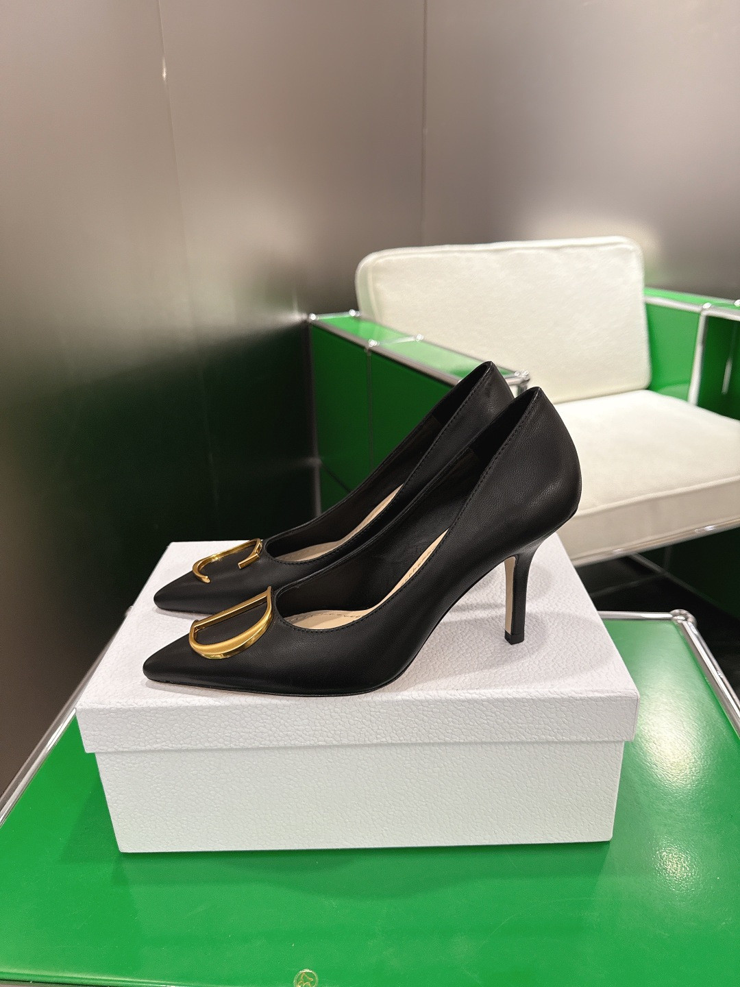 ua D*or initials pump 8.5cm heel