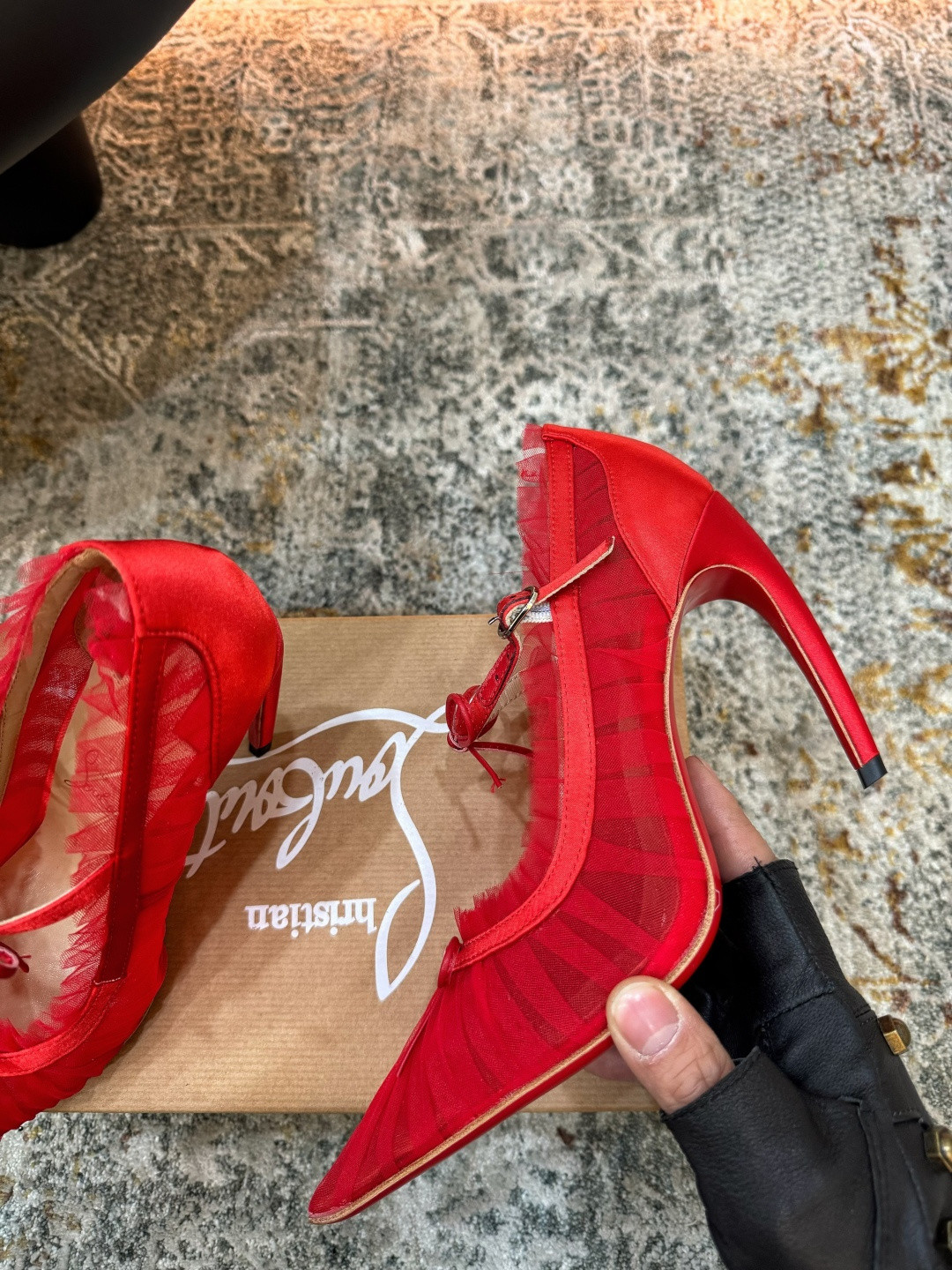 ua Ch**an louboutin 105mm pumps