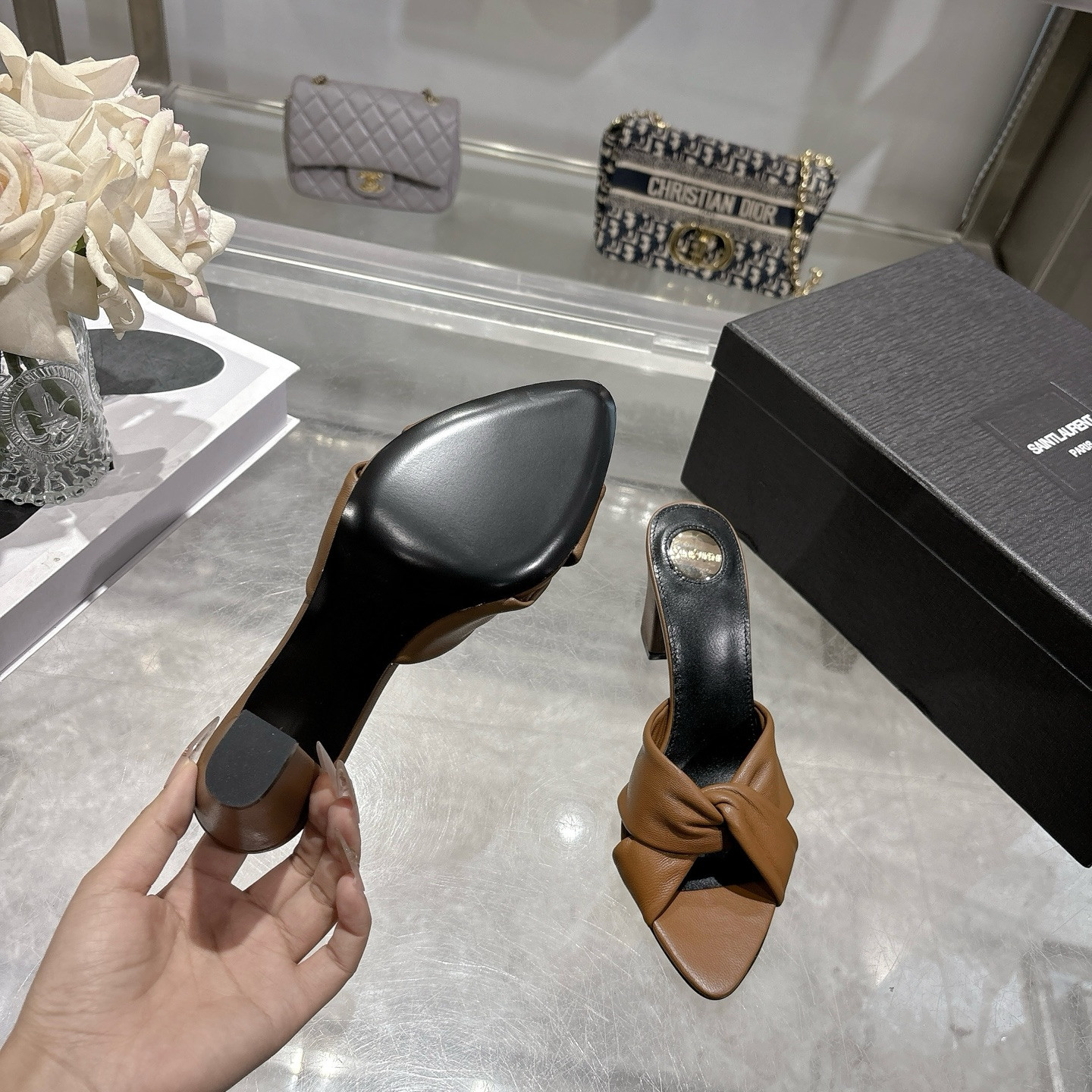 ua Y*L franciane mules 7.5cm heel