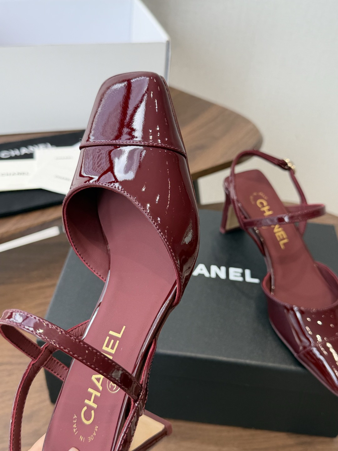 ua Ch*el slingbacks 6cm heel