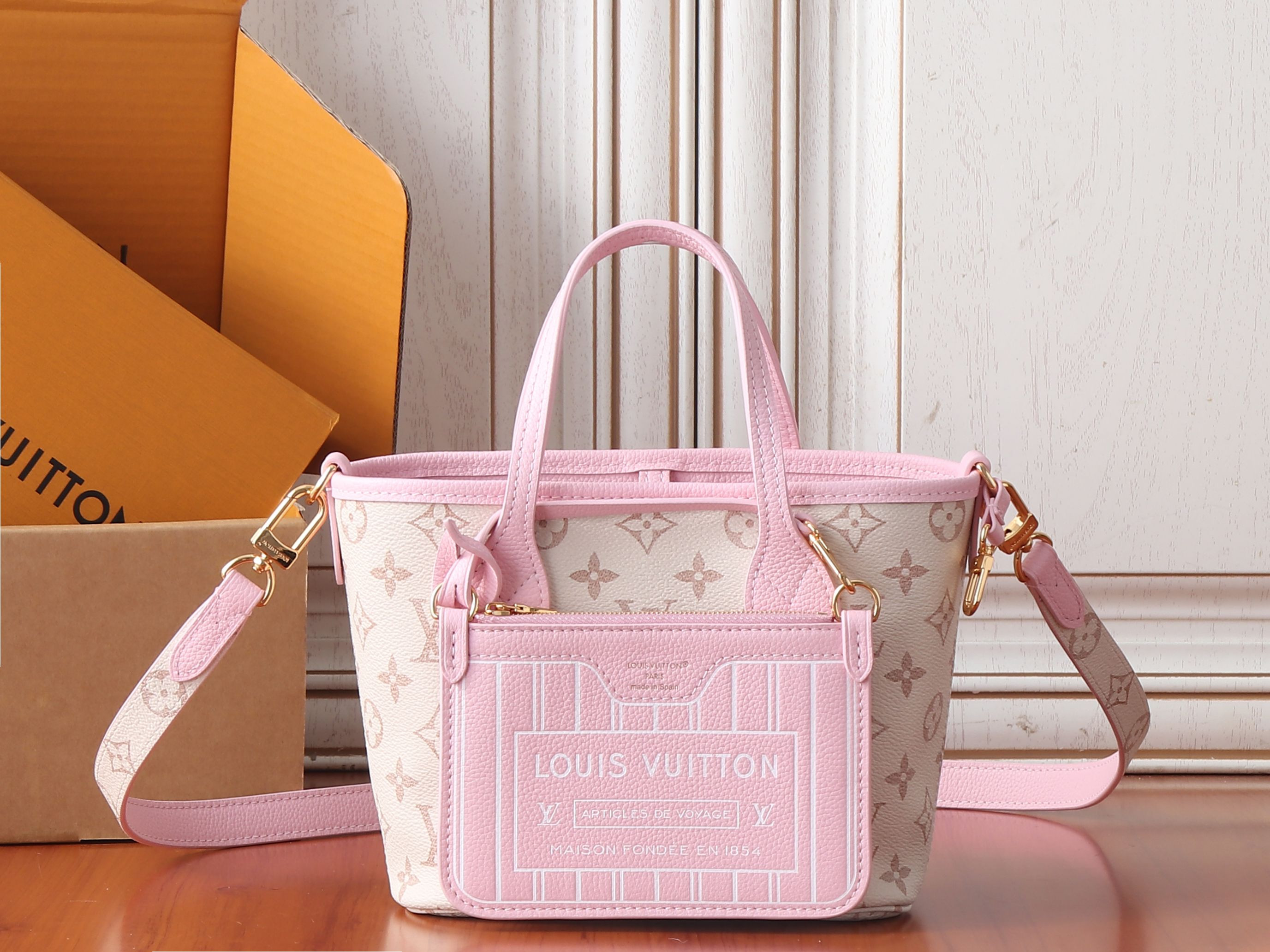 LV Neverfull Inside Out BB M2A466 26.5x16.5x11cm