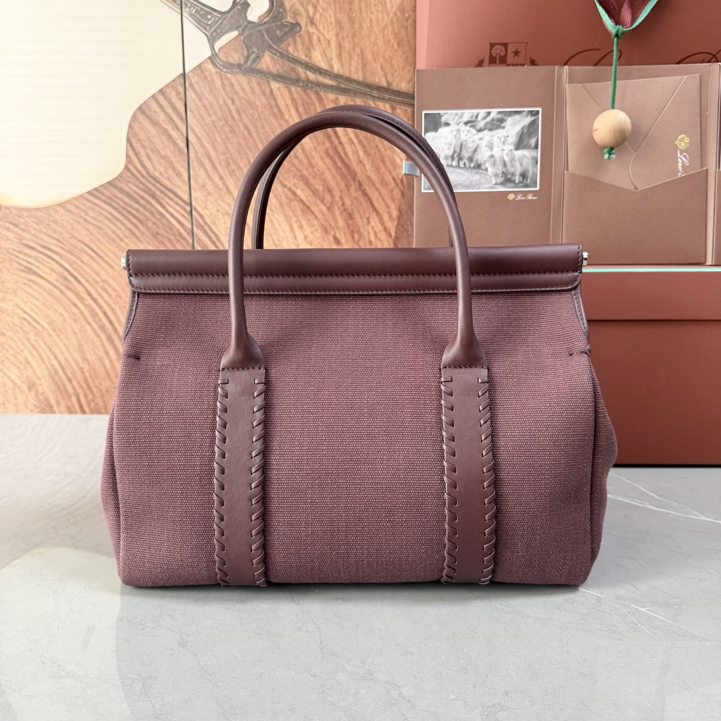 L**o p*ana loom bag l32 33 x 23 x 18 cm